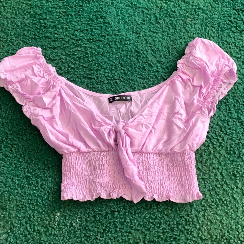 tie purple/pink top